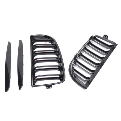Dual Slat Front Kidney Grille For BMW 3-Series E90 2005-2008 For E91 Wagon 06-08