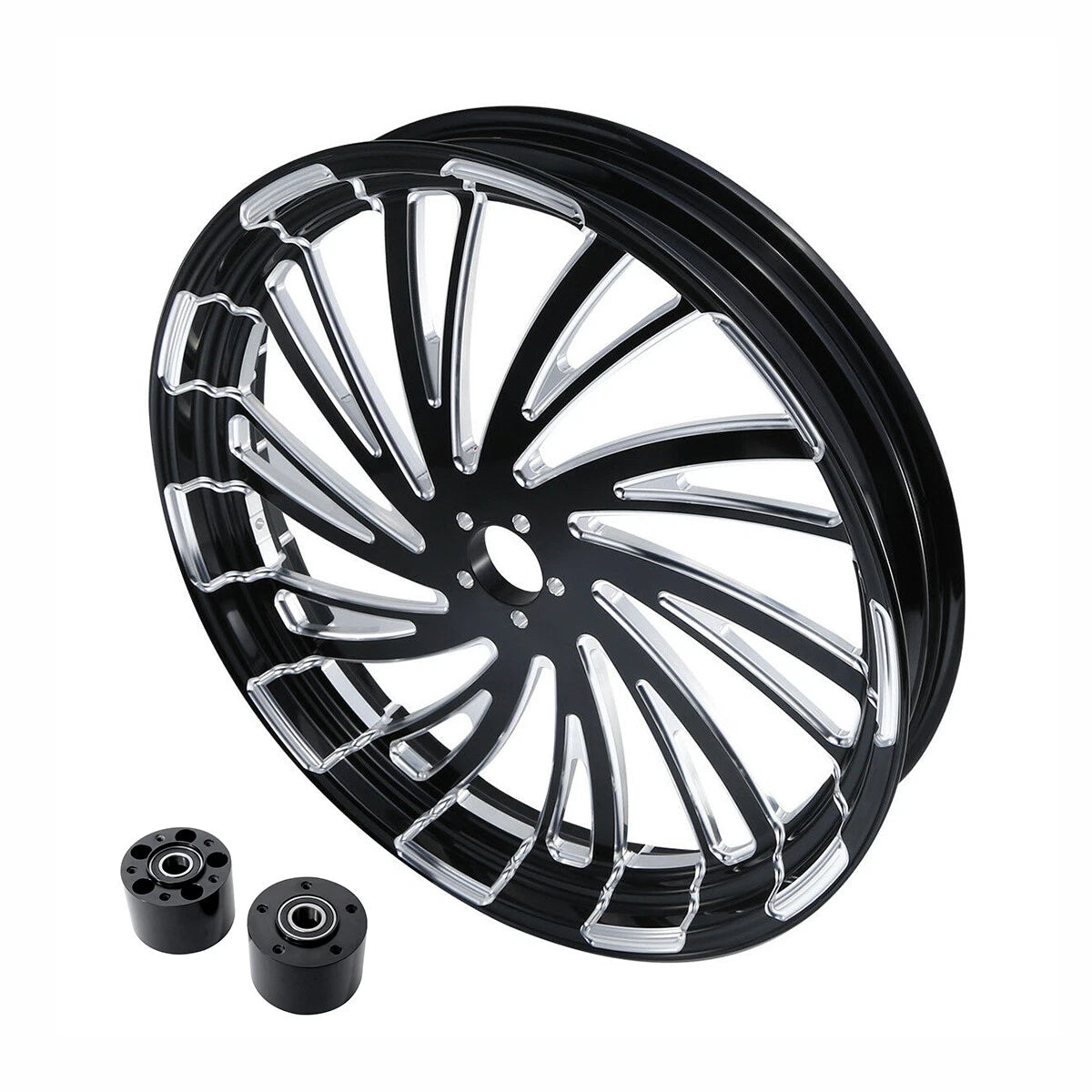 26" Front Wheel Rim Dual Disc Hub Fit For Harley Electra Road Glide 97-21