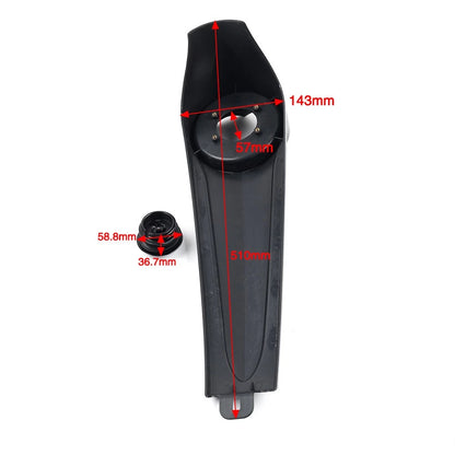 Stretched Dash Panel+Gas Tank Cap Cover For Harley Electra Street Glide 86-2007