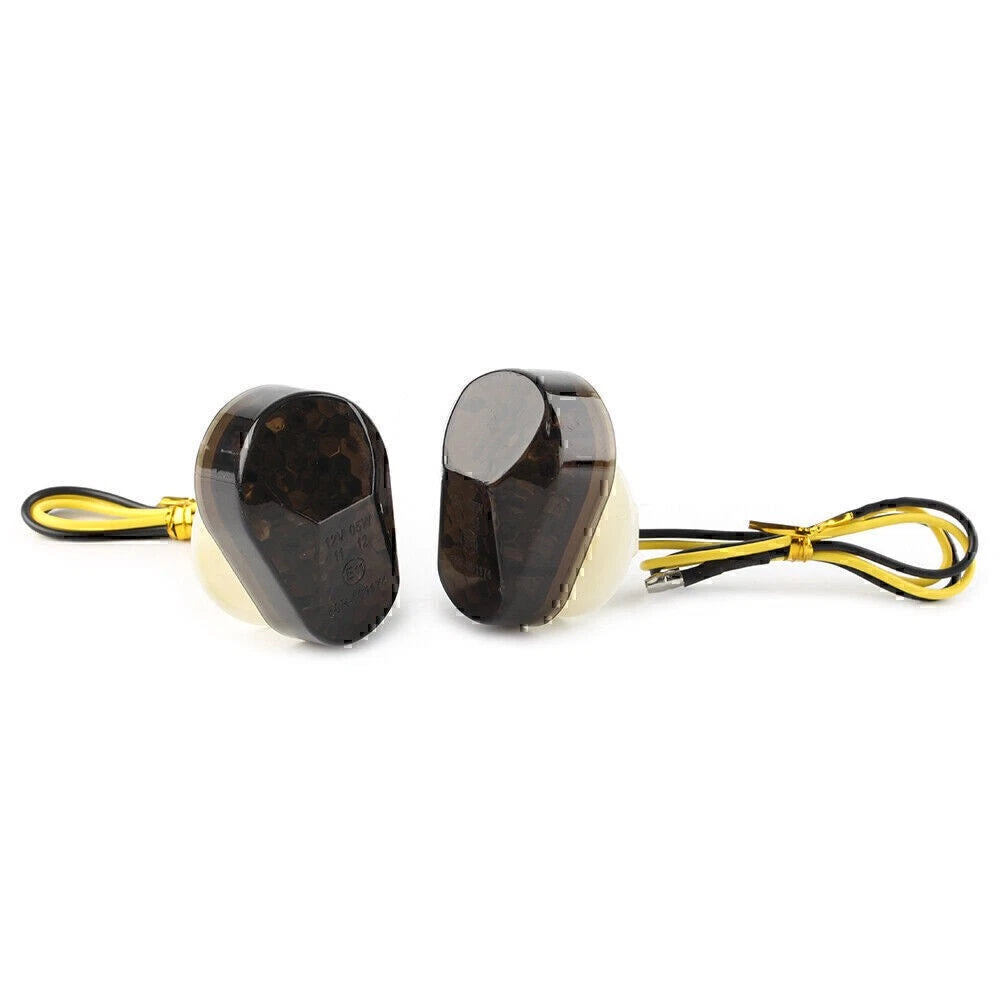 Turn Signal Light Amber LED Lamp Smoke Lens For Kawasaki Ninja ZX6R ZX7R ZX9R US