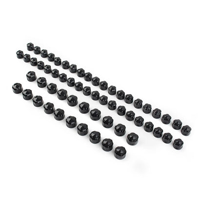 1 Set Engine Bolt Caps Cover Plastic Black For Harley Road Street Glide Softail