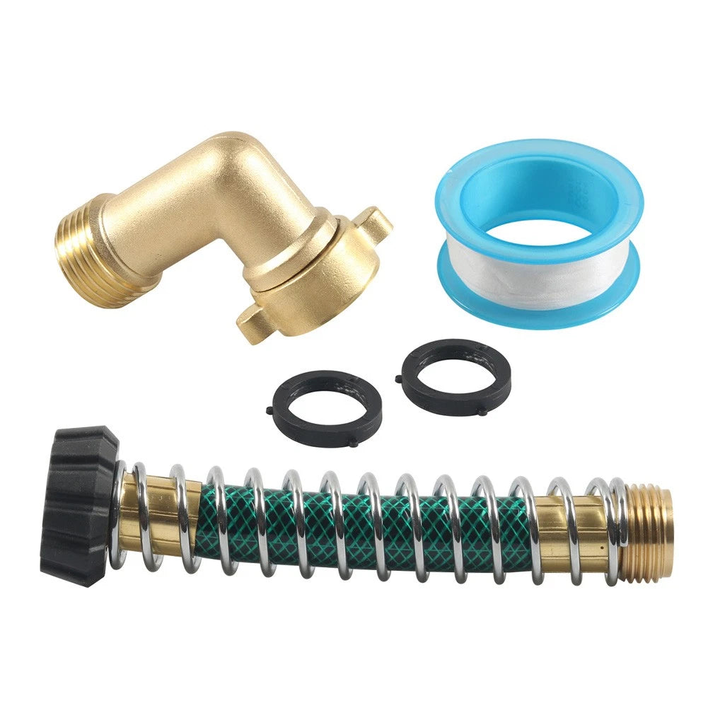 Garden Hose Extension Protector 90° Elbow Swivel Garden Hose Connector Adapter