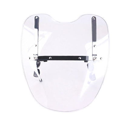 Large 19"x17" Clear Motorcycle Windshield for Harley Honda Suzuki Yamaha Cruiser