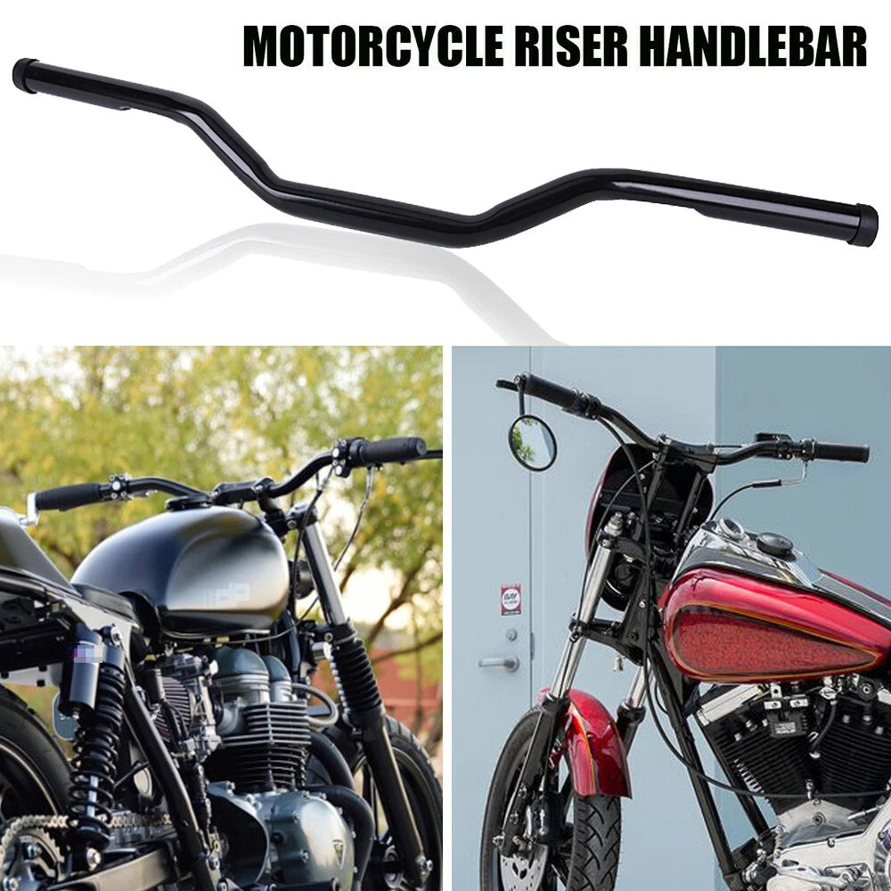 1" Motorcycle Drag Bars Handlebars For Harley Honda Suzuki Chopper Bobber Custom