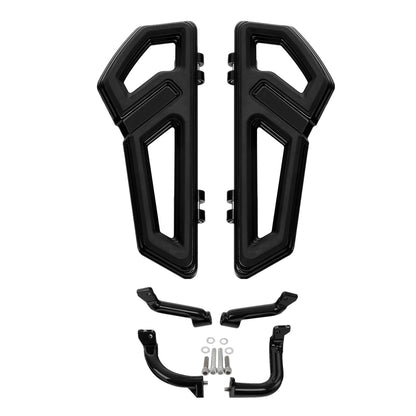 Driver Floorboard Footboard & Bracket For Harley Touring Road Glide 14-24 Black