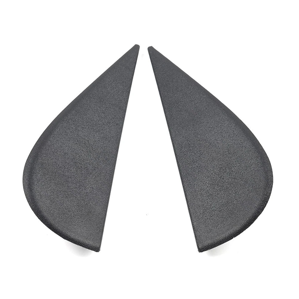 Door Side Mirror Triangle Flag Applique Black For Jeep Wrangler JK 2007-18 Pair