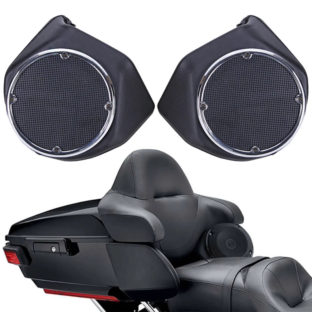 King Trunk 6.5'' Rear Speaker Pods Fits For Harley Tour Pak Electra Glide 14-23