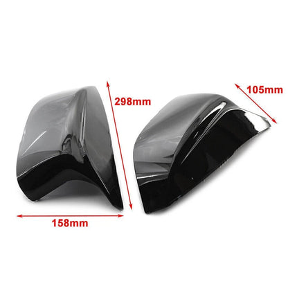 1 Pair Black Rear View Mirror Cover Trim For Infiniti Q50 Q60 QX30 Q70 2014+ 15