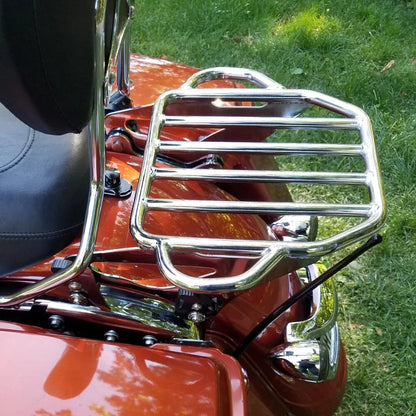 Detachable 2-Up Luggage Rack For Harley Touring Road King Electra Glide 2009-22
