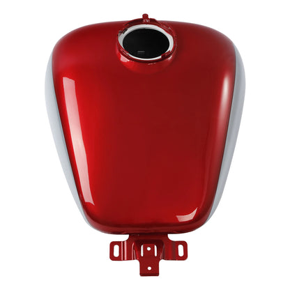 6 Gallon Fuel Gas Tank For Harley Touring Street Glide 08+ Red/Barracuda Silver