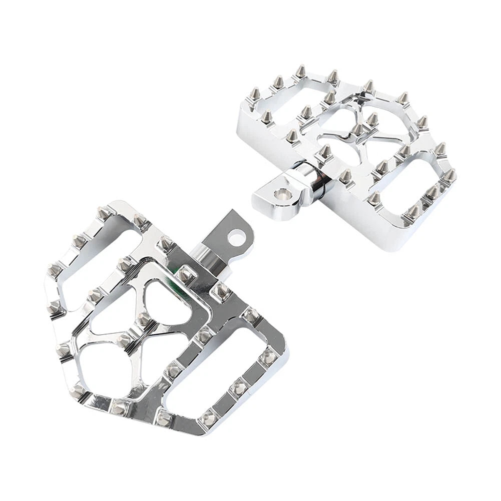 Wide Foot Pegs MX Style Floorboard Fit Harley Touring Sportster Softail Dyna