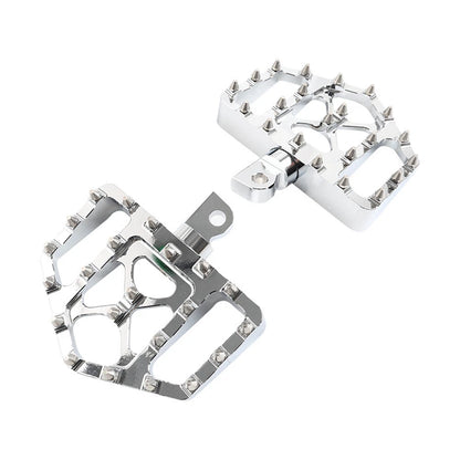 Wide Foot Pegs MX Style Floorboard Fit Harley Touring Sportster Softail Dyna