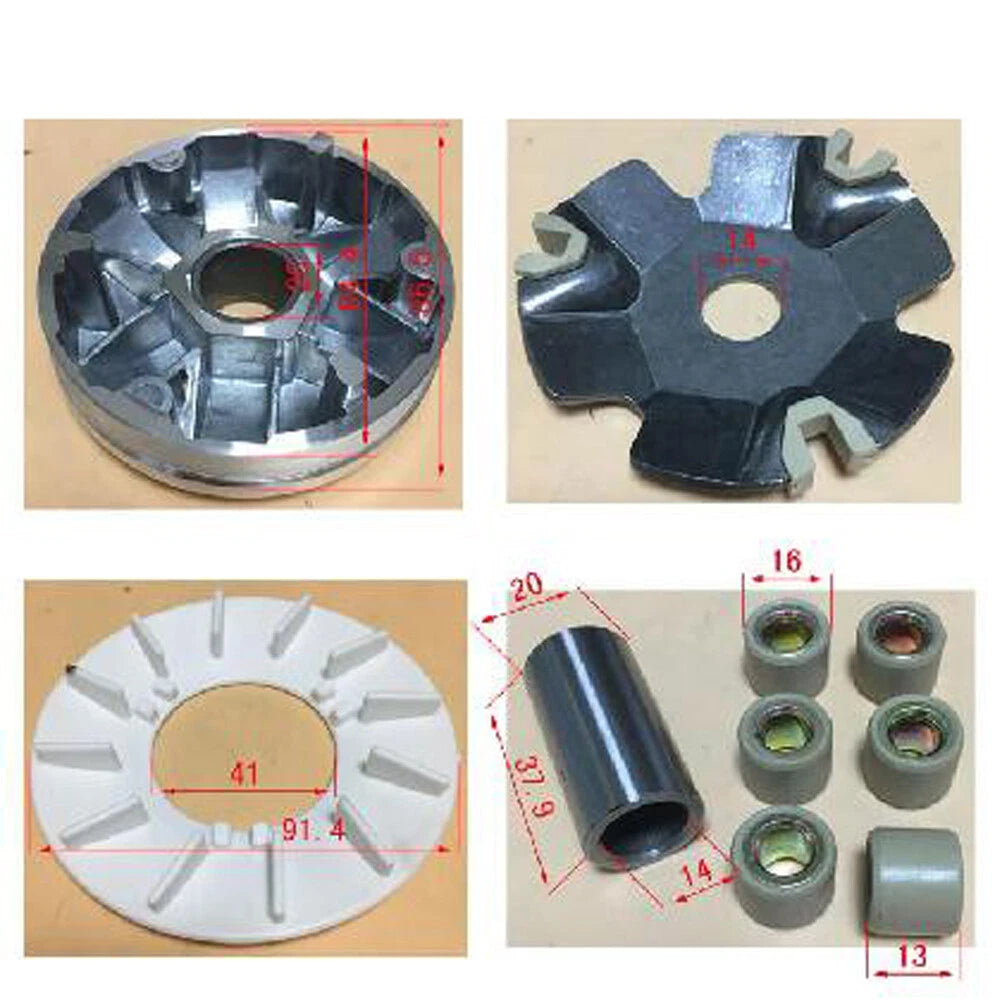 Clutch Variator Roller Fan For GY6 Scooter Moped ATV GO KART TaoTao SUNL