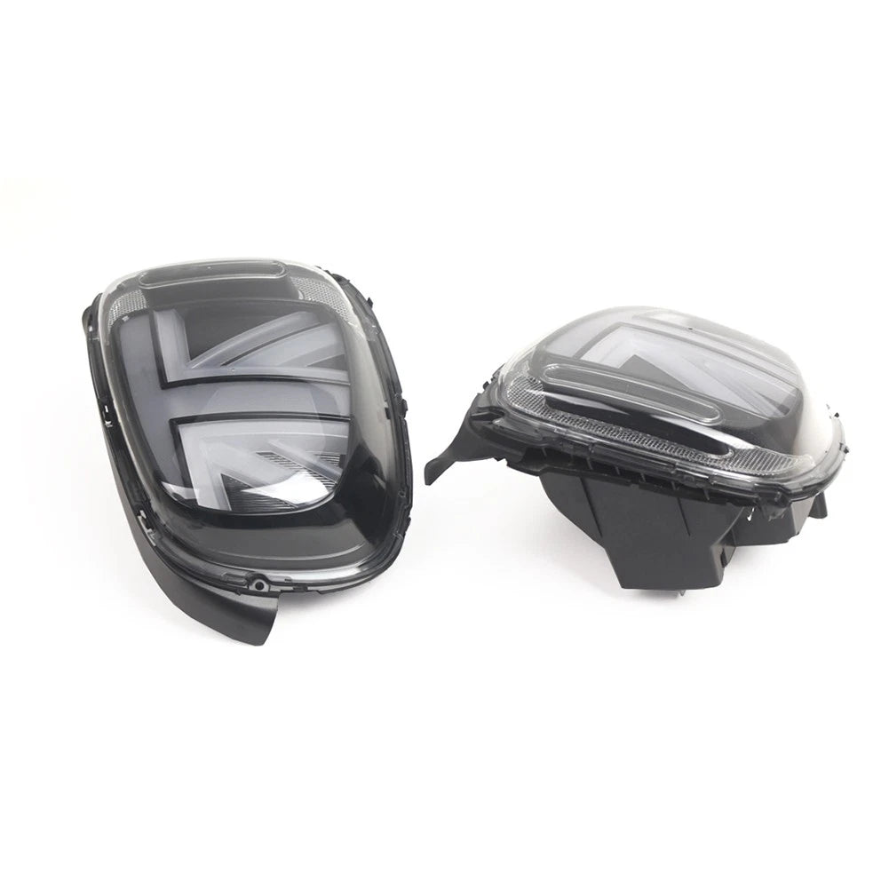 Pair 2pcs Grey Tail Lights Rear Lamps Brake Lamps For BMW Mini F55 F56 F57 14-21