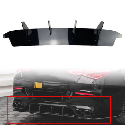 Car Auto Rear Bumper Diffuser Lip Black For Mercedes Benz CLA-Class C118 2019+