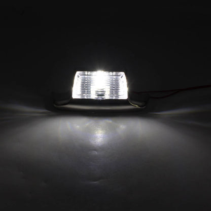 Fender Tip Light Front & Rear For Harley Davidson FLHT FLT FLHS FLHR White Lens
