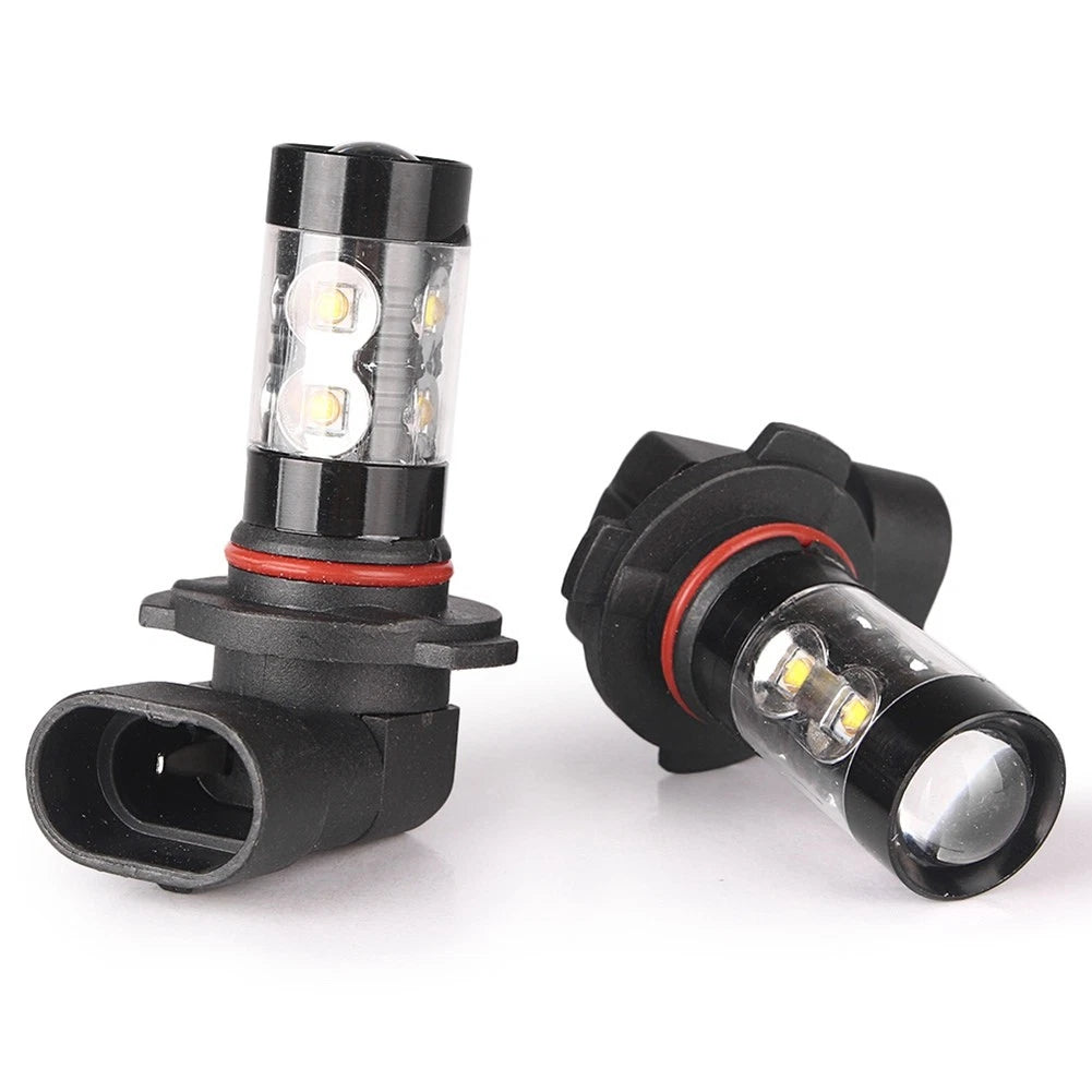 2pcs Car LED Fog Daytime Driving Headlights Lamp Bulbs Cool White H10 50W 6000K