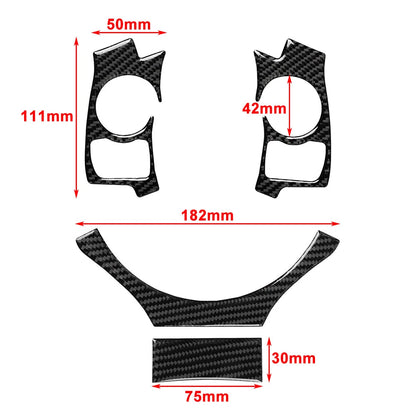 Carbon Fiber Steering Wheel Cover Trim for LEXUS IS250 NX200 200t 300h 2014-2017
