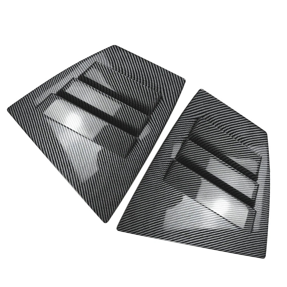 2pcs ABS Rear Window Shutter Louvers Cover Trim For Subaru WRX STI VA 2014-2021