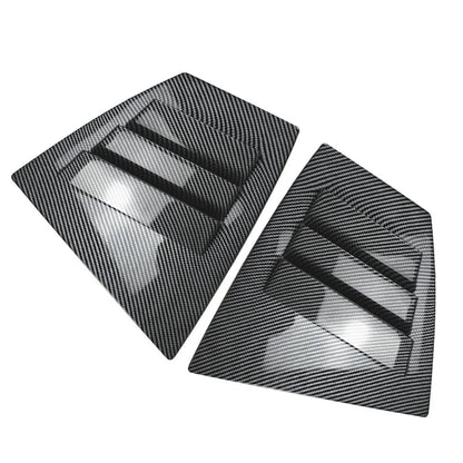 2pcs ABS Rear Window Shutter Louvers Cover Trim For Subaru WRX STI VA 2014-2021