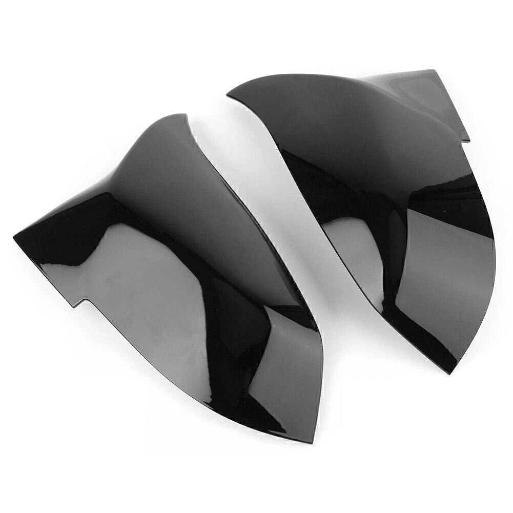 2 x Rearview Mirror Cover Caps Black Protect Fit BMW F20 F21 F30 F31 F32 F34 E84