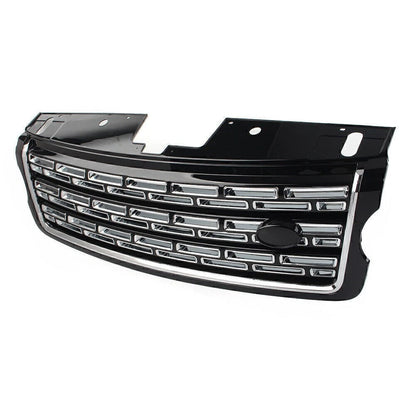 Front Bumper Upper Grille Grill Black+Black For Land Rover Range Rover 2013-2017