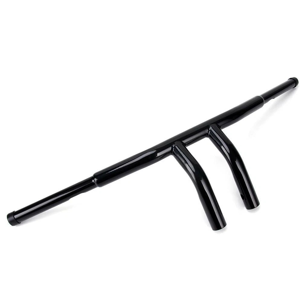 1-1/4" BLACK 8" RISE T-BARS HANDLEBARS DRAG BARS DRAG BAR FOR HARLEY MOTORCYCLE