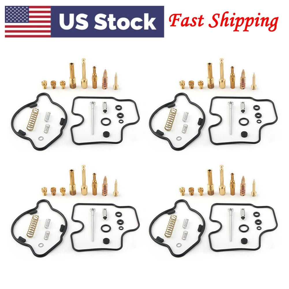 4 Set Carburetor Carb Rebuild Repair Kit For Honda 1995-98 96 97 CBR600F3-CBR600