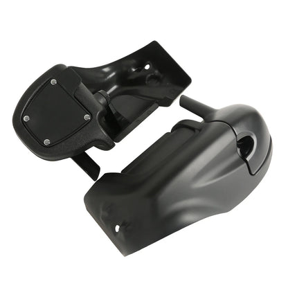 Matte Black Lower Vented Leg Fairings Glove Box For Harley Touring Models Glide
