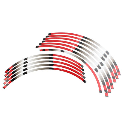 Fit HONDA XR650L 93-2021 XR250l 91-02 Rim Wheel Stripes Decals Tape Stickers red