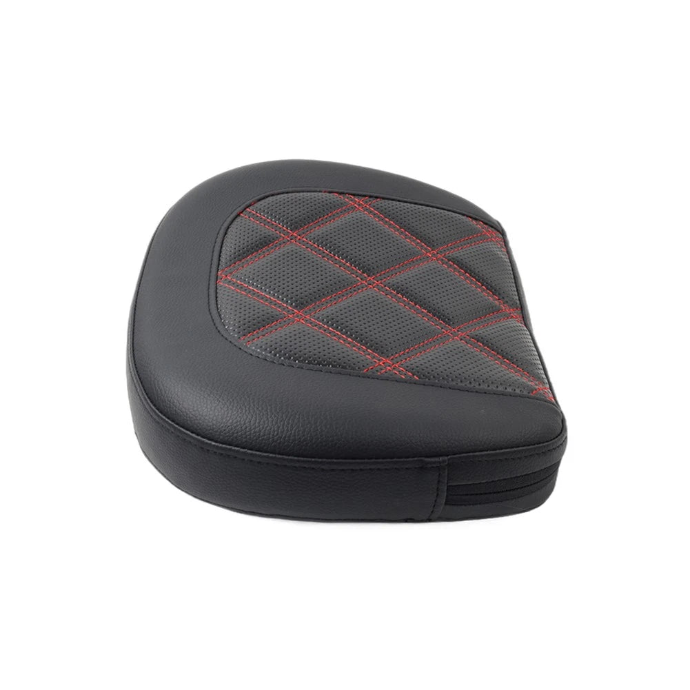 Red Stitching Passenger Sissy Bar Backrest Pad Bracket For Harley Street Glide