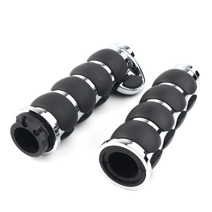 1 Pair Handle Bar Hand Grip For Motorcycle Cruiser Bike Chopper 1" Universal Fit
