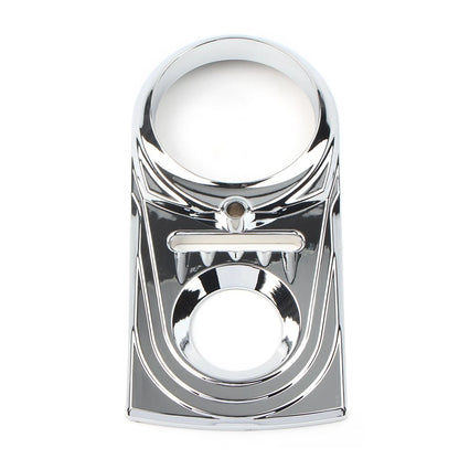 Chrome Dash Panel Insert Cover For Harley Dyna Wide Glide 93-03 Softail 2000-17