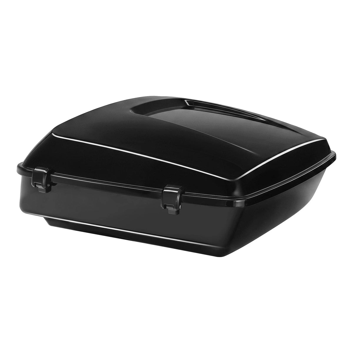 Black Chopped Pack Trunk Fit For Harley Touring Electra Road King Glide 2009-13