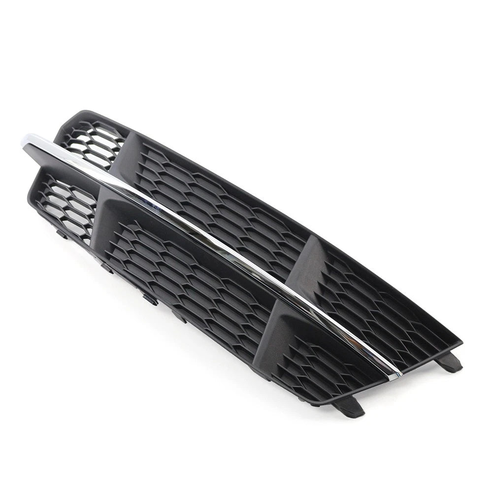 Black Chrome Front Right Bumper Lower Side Grille For Audi A6 C7 2014-18 Right