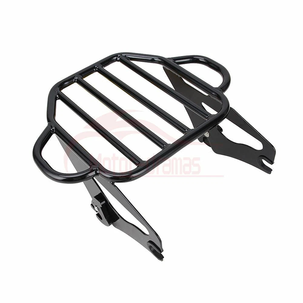 Black Trunk Tour pak pack Mounting Rack+Docking Kit For Harley 2014-2022 Touring