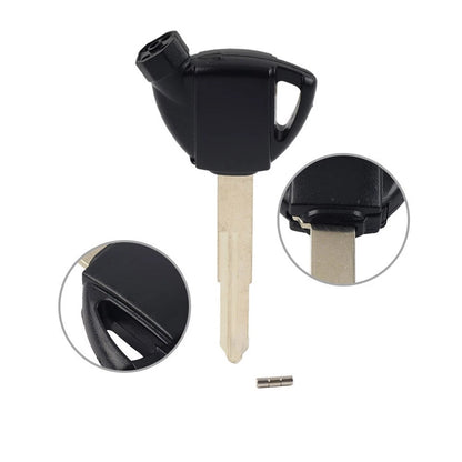 Magnetic Blank Key Uncut Blade Replacement Fit Suzuki AN250 AN400 AN650 Black
