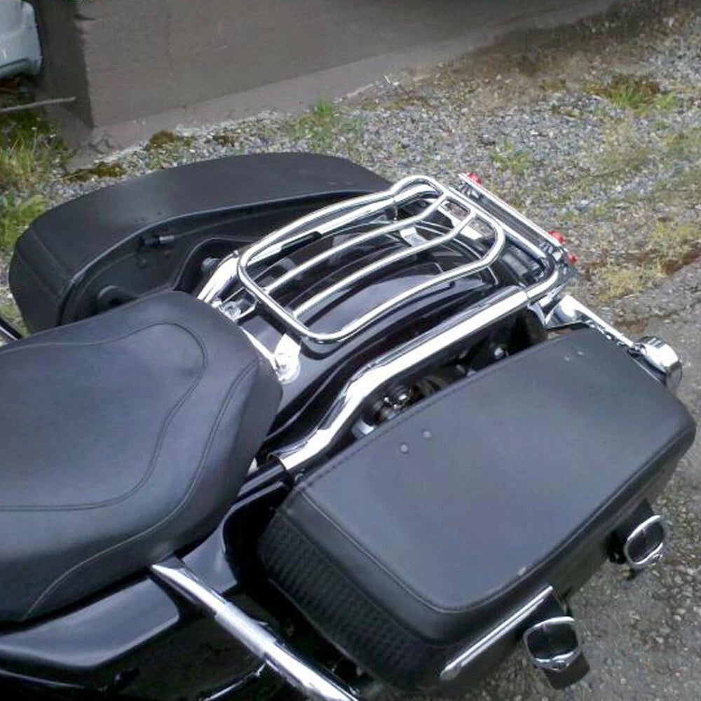 Fender Solo Seat Luggage Rack For Harley Touring Electra Road Glide 1998-2008 US