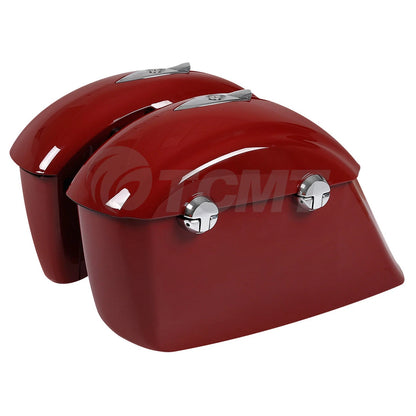 Red Hard Saddle Bag Electronic Latch For Indian Chieftain 14-18 Roadmaster 15-25
