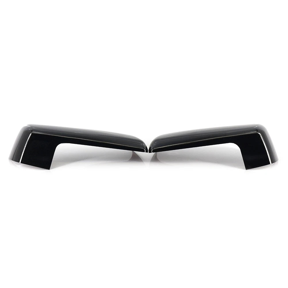 2pcs Black Rearview Mirror Cover Decor For Chevy Silverado Sierra 1500 2019-2022