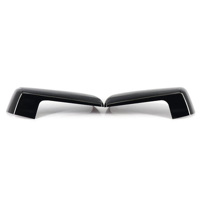 2pcs Black Rearview Mirror Cover Decor For Chevy Silverado Sierra 1500 2019-2022