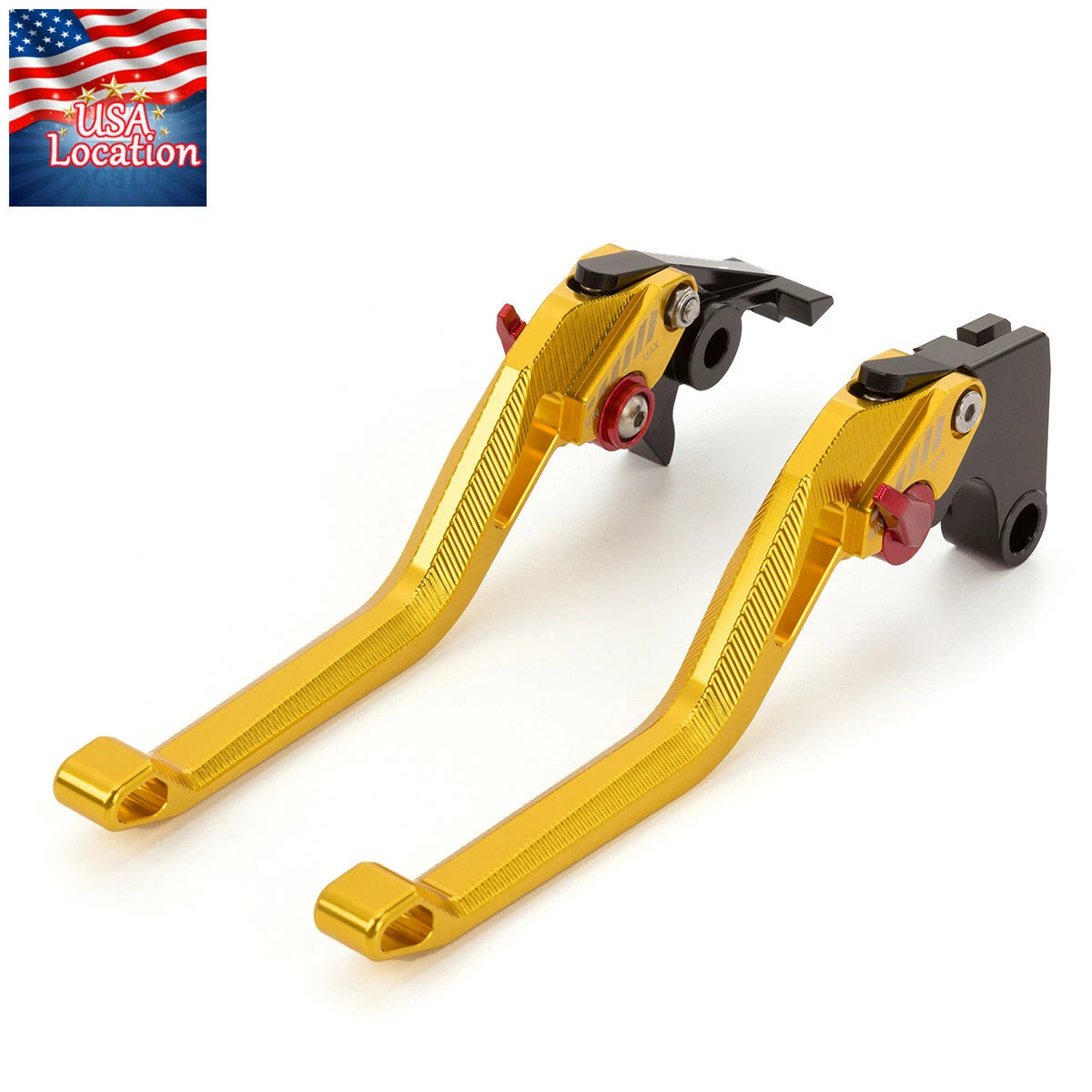 For Kawasaki ninja 500 Z500 2024-2025 CNC Brake Clutch Levers 3D Handle Gold USA