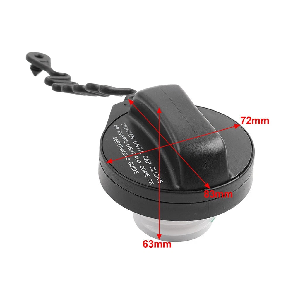 Petrol Fuel Tethered Gas Cap ABS For Land Rover Freelander 2 2008-2015 Black