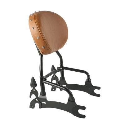 12" Backrest Sissy Bar & Quick Release Spools Fit For Indian 2014-2022 Chieftain