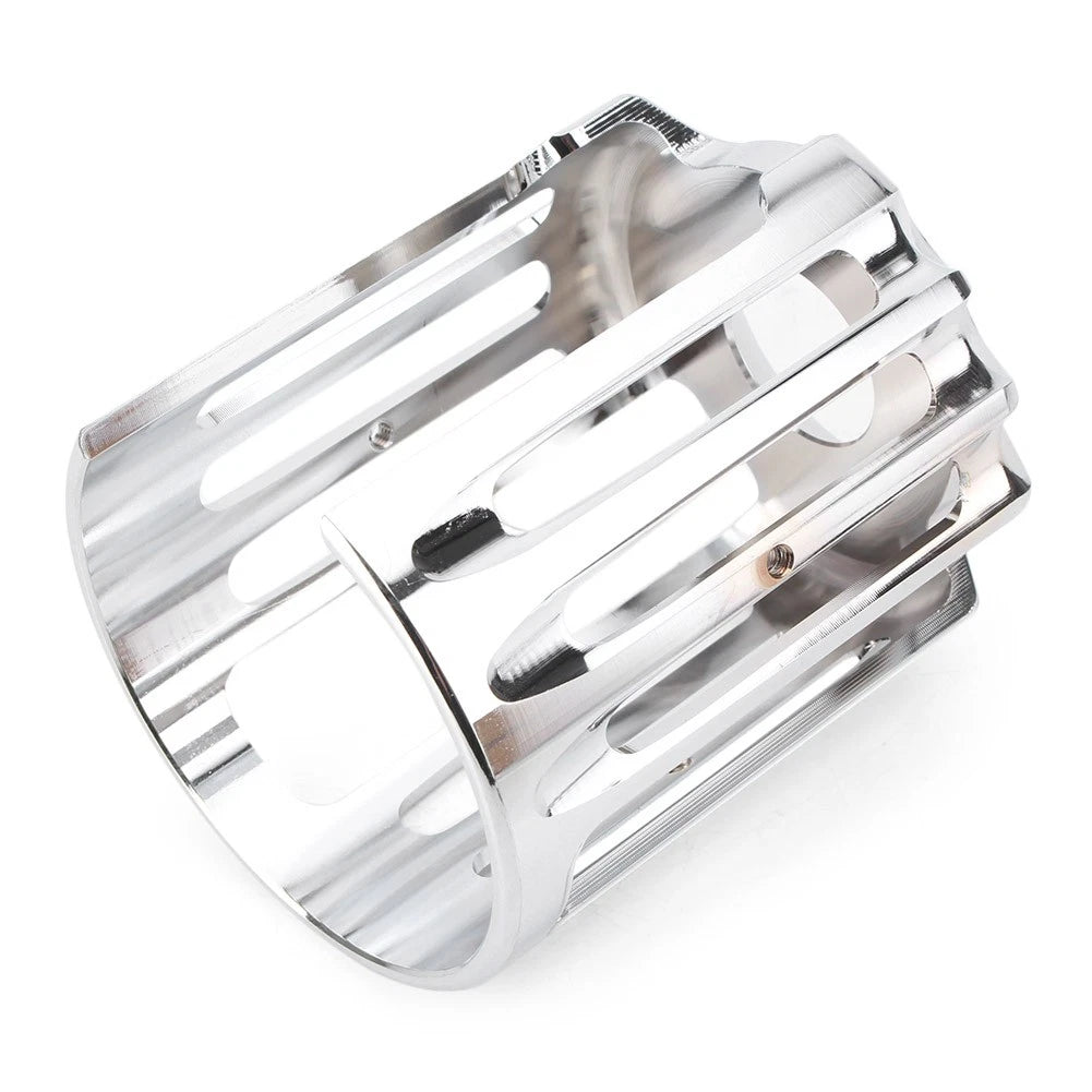 US Motor Chrome Edge Oil Filter Cover Trim Fit Harley Touring Road King Glide