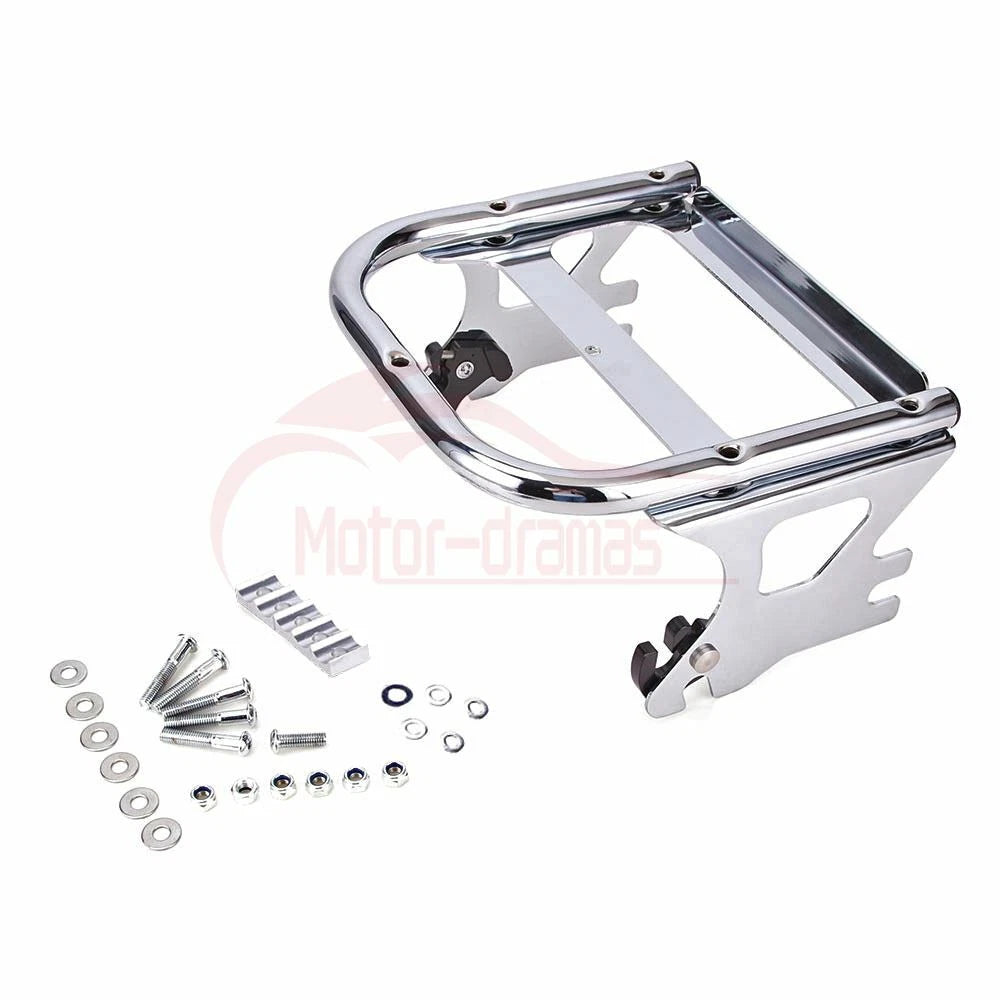 Detachable 2-up Tour Pak Mounting Luggage Rack For Harley Road King Glide 97-08