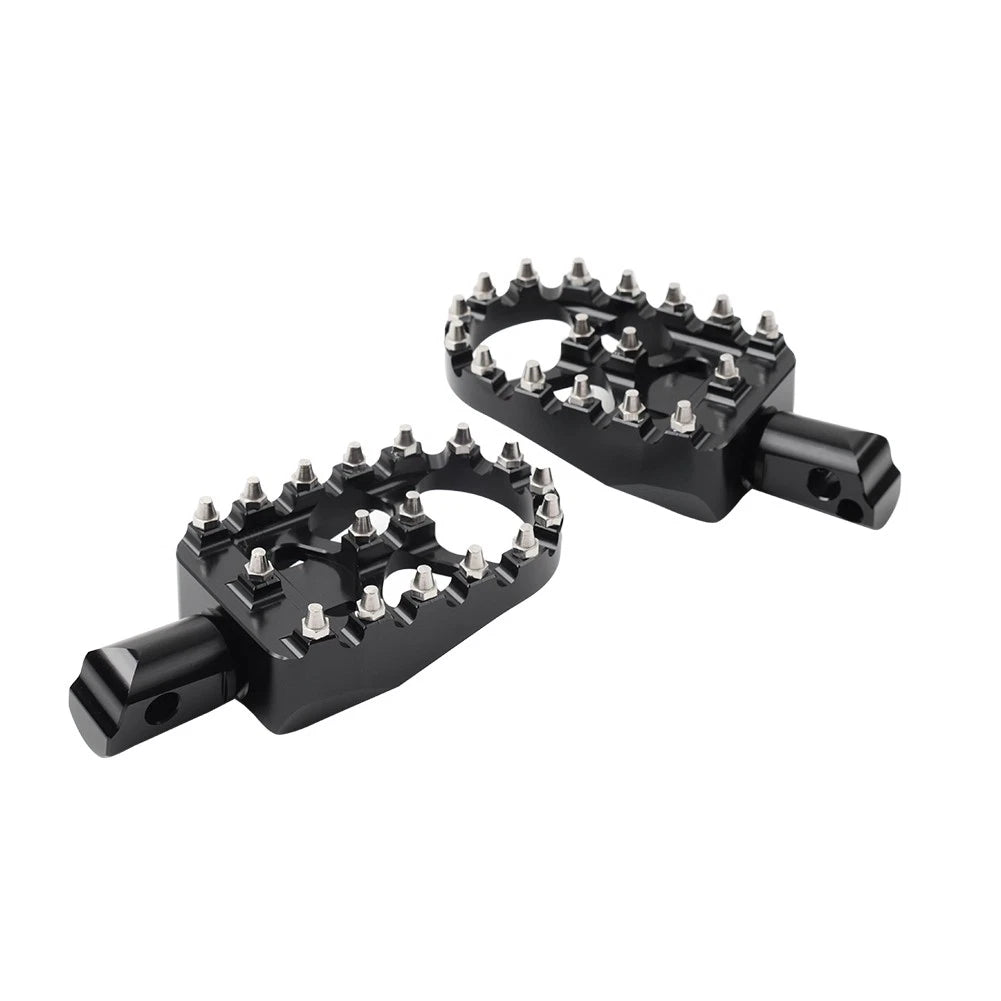 Rear Black  FootPeg Passenger Pedal For Harley FXBB FXLR FXLRS FXLRST FXST FLSB