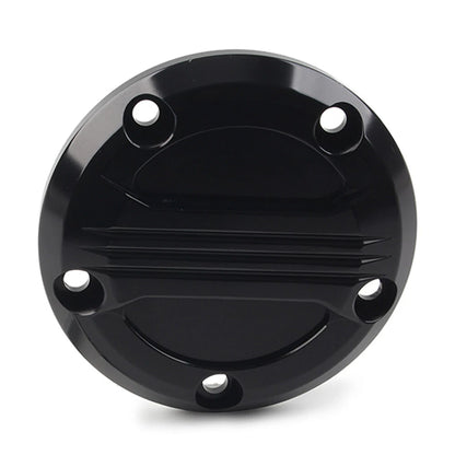 Fit Harley Twin Cam 99-17 Touring Electra Glide 5 Holes Timing Point Cover Black