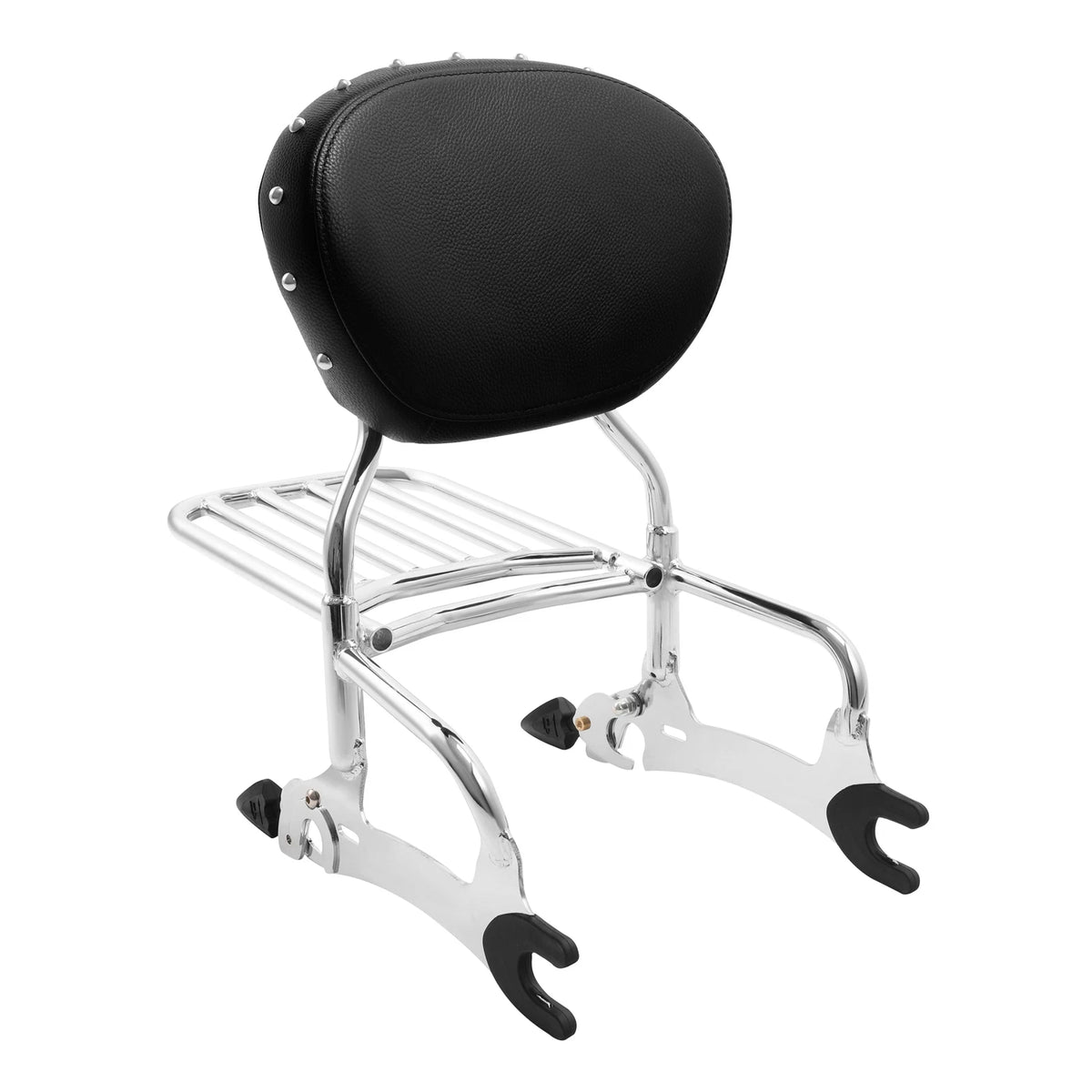 Chrome 12" Backrest Sissy Bar Luggage Rack For Indian Chief Dark Horse 14-18 15