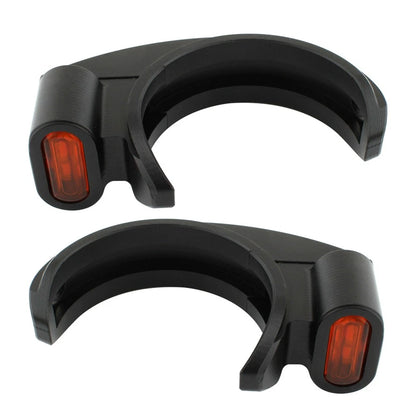 LED Front Turn Signal Light For Harley 49-51mm Front Fork Shock Absorber Amber